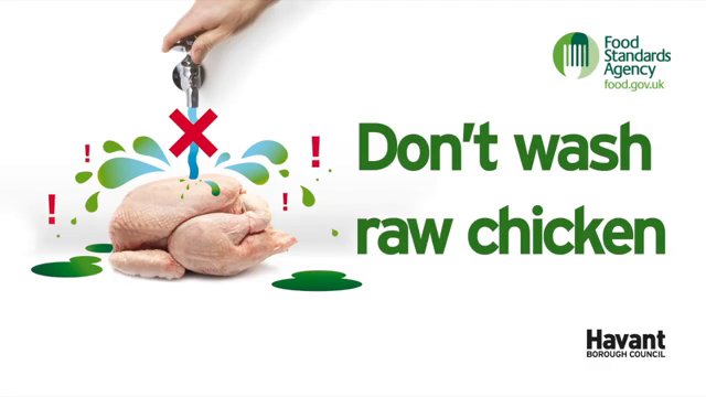 FSA do not wash chicken